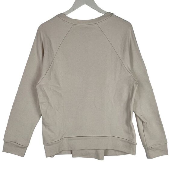 New Joseph Women Sweater 100% Cotton Pullover Loop Back Eyelet Sweatshirt US XL - Picture 3 of 13